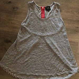Striped, flowy tank top